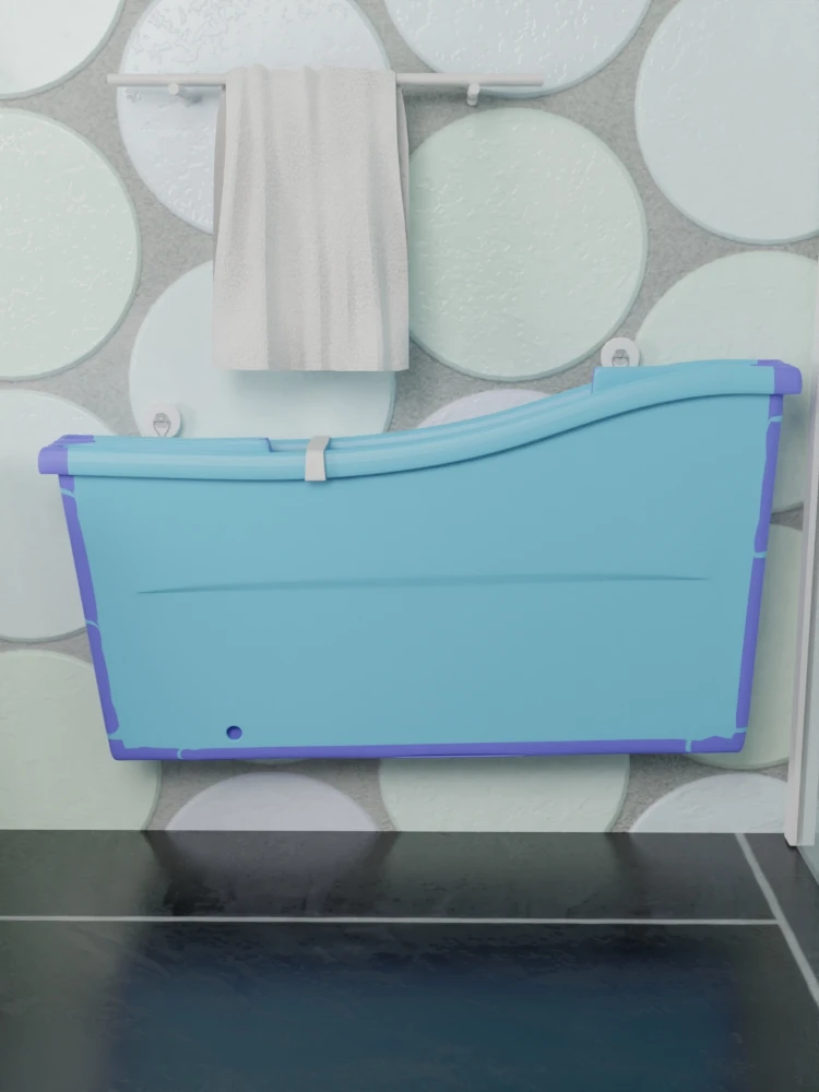 Baby bath tub small portable children's foldable bath tub can sit in bath tub baby bath tub