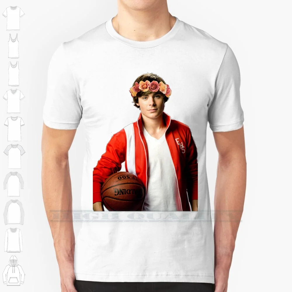 

100% хлопковая Футболка с изображением короны или цветка Зака