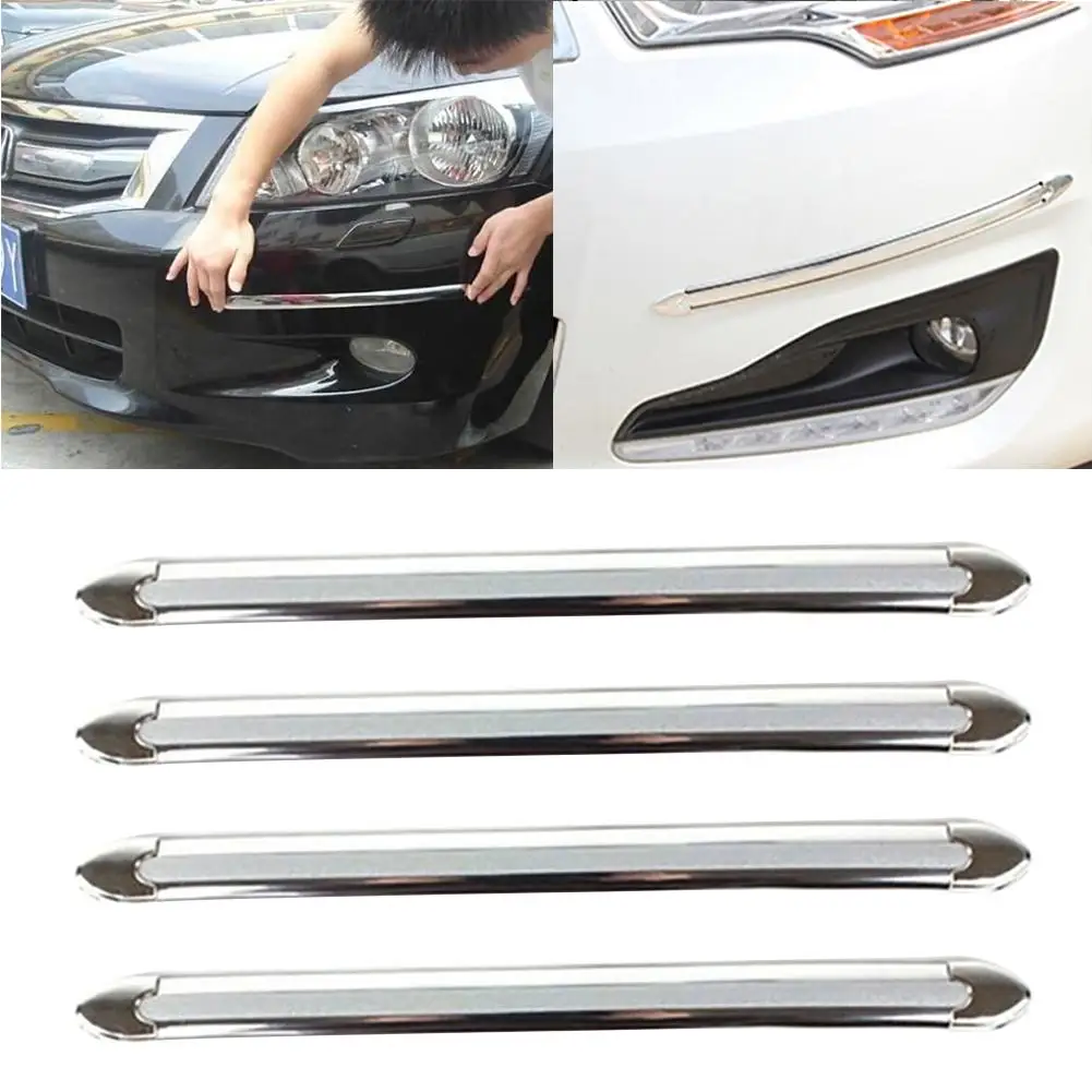 

4Pcs Universal Flexible Anti-collision Car Bumper Strip Crash Anti-rub Protector 2019