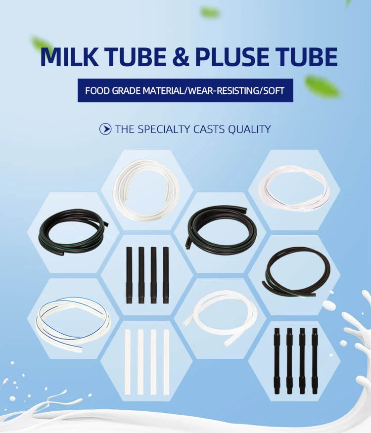 PVC Transparent Double Pulse Tube for Connecting Milk Claw and Milk Bucket, Milking Machine Parts