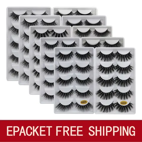 Bulk Mink Eyelashes 5 Pairs Lanjinglin