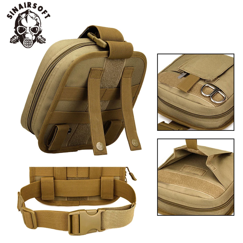Outdoor Leg Pouch West Bag Waterproof Tactical Molle System First Aid Set Medical Pouch Hunting Hiking Trekking Leg Bag