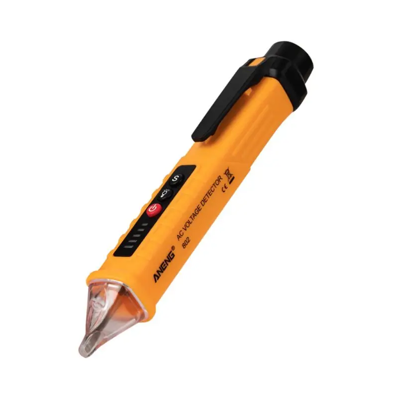 AC Voltage Detector Induction Test Pencil Sound/Light Alarm AC / 12~1000V Non-Contact Voltage Detector Drop Shipping