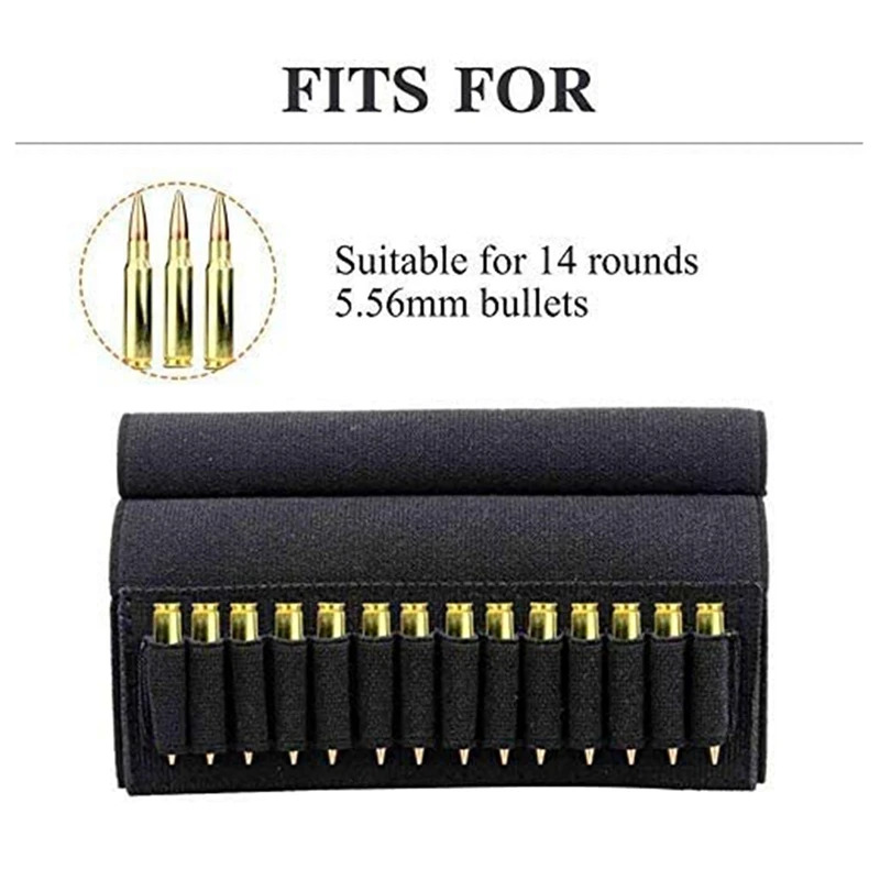 14 soporte para munición, cartucho, carcasa para pistola de tiro, revista para 5,56mm.22/.223.204, soportes para carcasa de pistola, soporte para trasero de caza