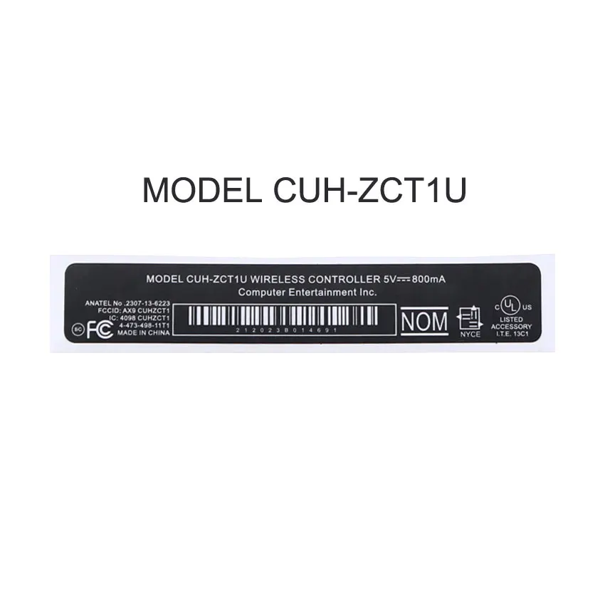 YuXi Segel Stiker Label Belakang Cangkang Pelindung Casing Rumah untuk PS4 Slim Pro Controller untuk PlayStation 4