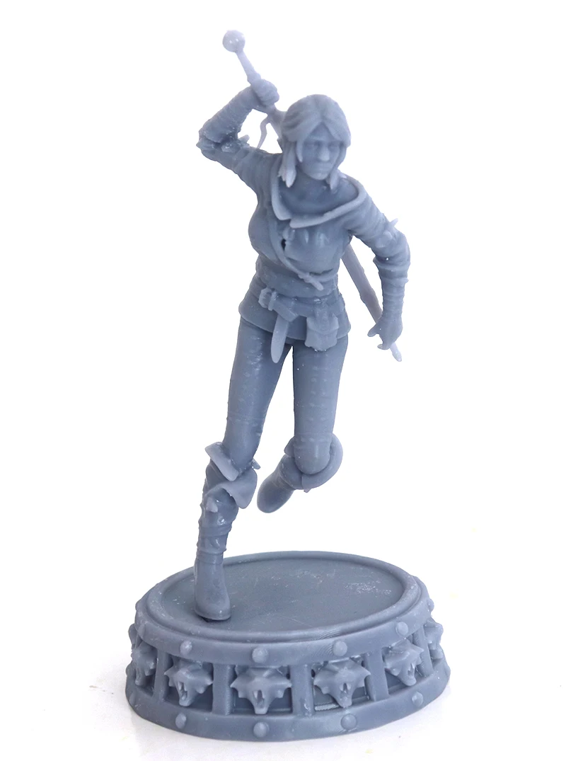 

1/24, 75 мм, 1/18, 100 мм, модель из смолы, Женская фигурка воина, скульптура, Неокрашенная, без цветов, искусственная кожа