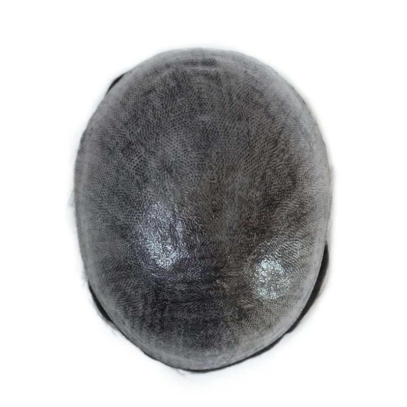 ISkin Men's Capillary Prosthesis With Knots Toupee Invisible Wig Man Human Hair Prosthesis Man Natural Hair System Replacement
