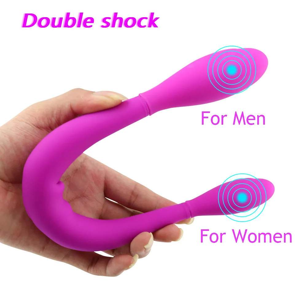 Long Dildo Vibrators for Women Lesbian G Spot Massager Double Ended Penis Vibrator Sex Toys for Women Silicone Adult Products