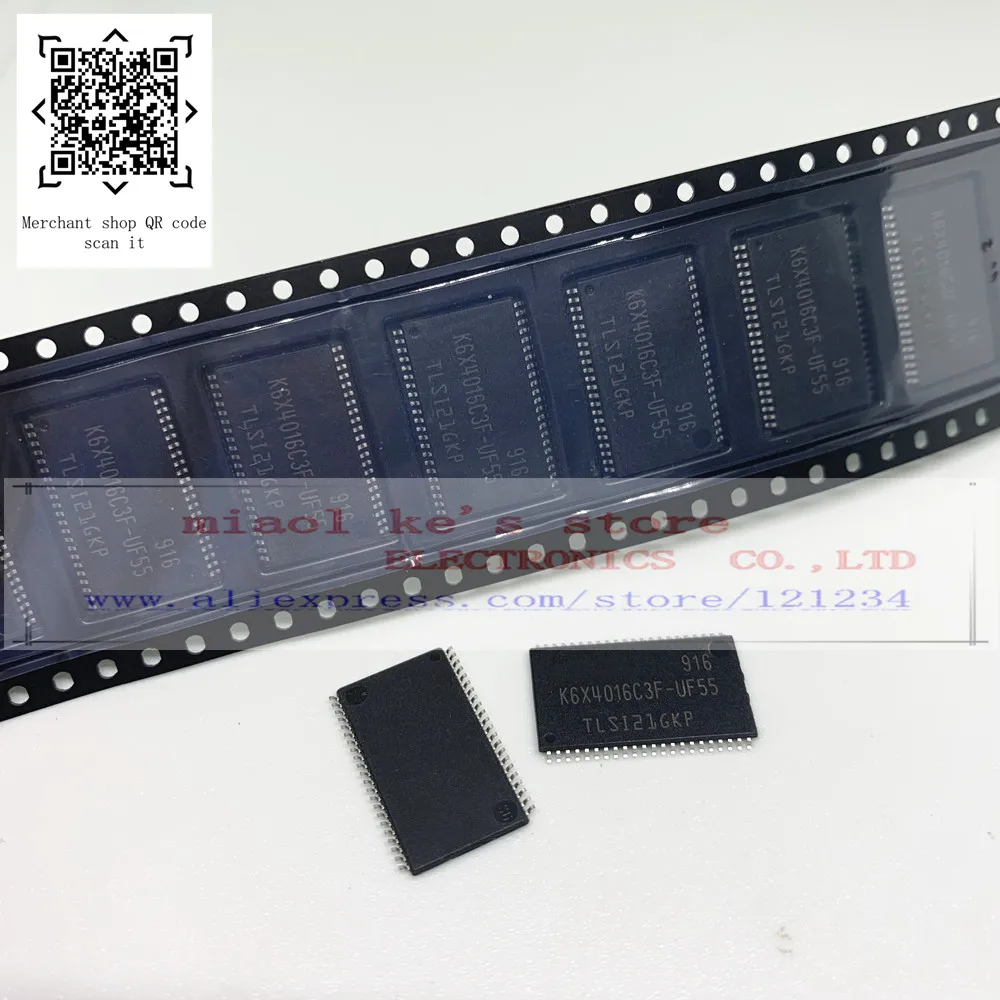 [5pcs]100%New Originla; K6X4016C3F K6X4016C3F-UF55 TSOP44 - High quality memory chip spot