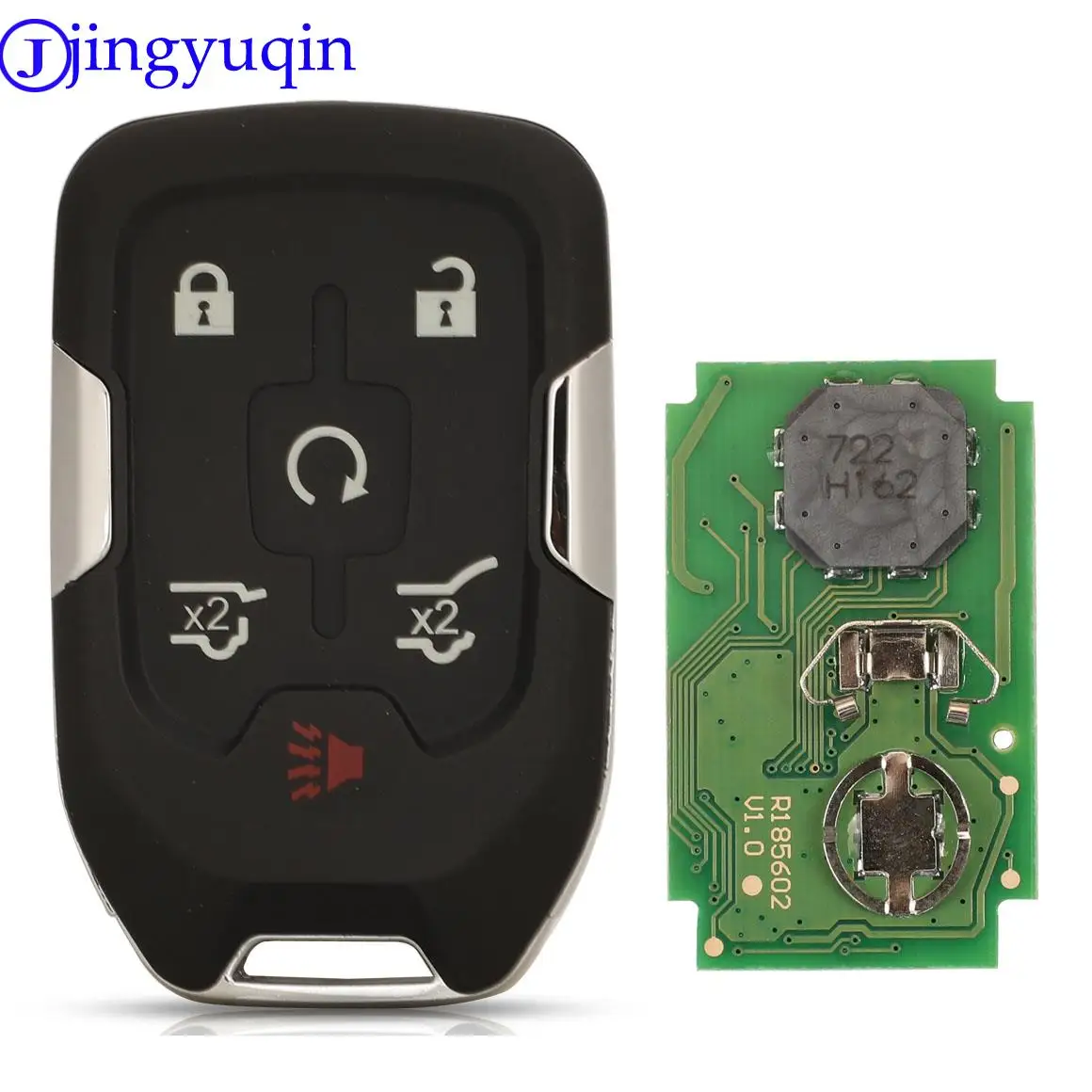 jingyuqin Remote Car Key For Chevrolet Tahoe Silverado Suburban Tahoe GMC Sierra Acadia Terrain Yukon HYQ1AA ID46 315/433 Mhz