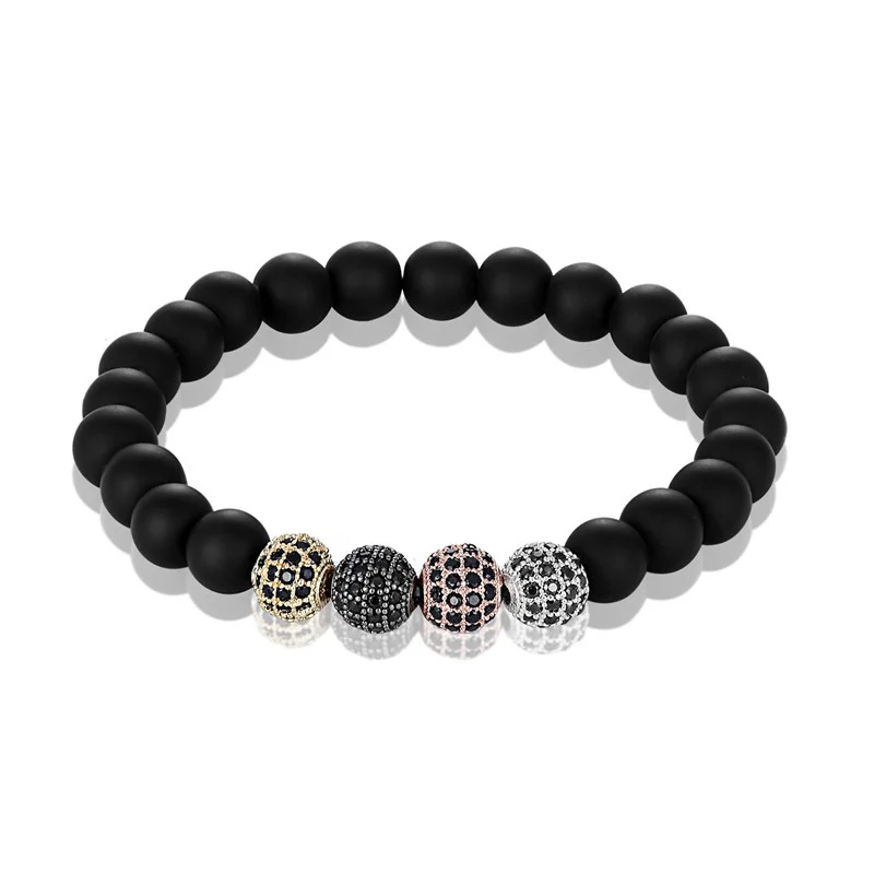 2020 Fashion Tiger Eye Hematite Black Obsidian Beads bracelet 8mm Natural stone Bracelet Men\'s Bracelet Women Bracelet Pulseira