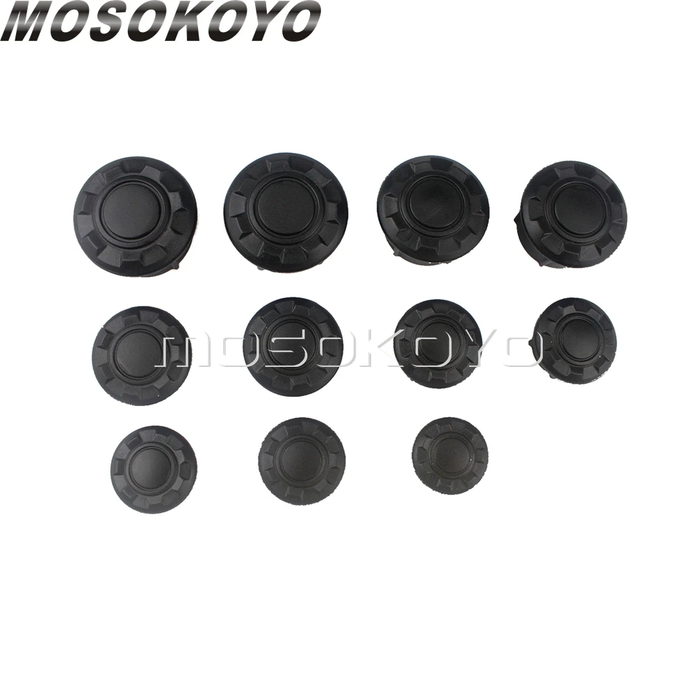 1 Set Motorcycle Frame Plug Caps ABS Black Hole Cover Cap Guards For BMW R nineT  2014-2019  R9T