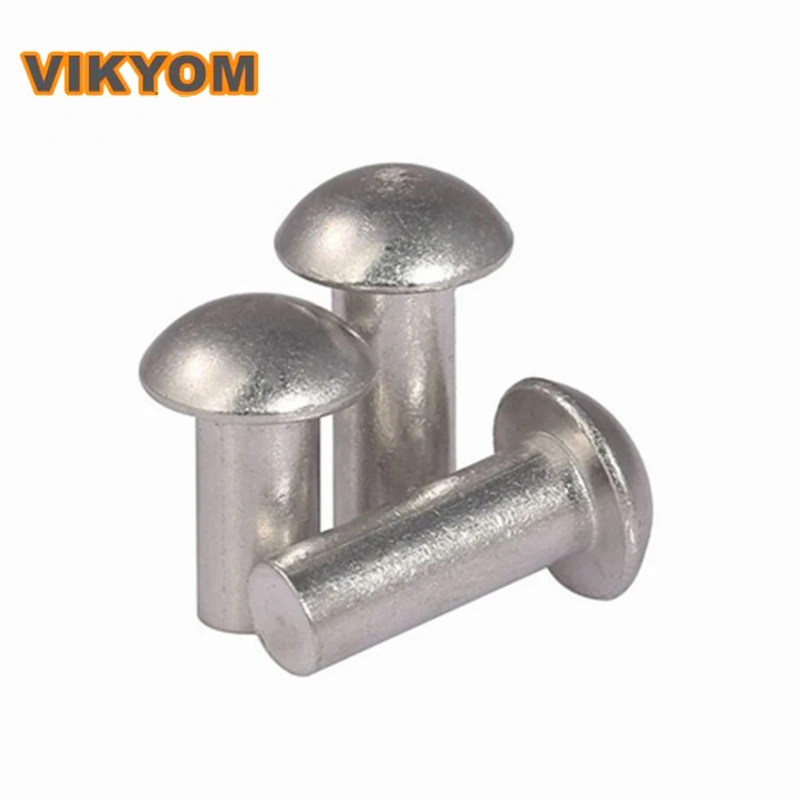 Rivetti solidi a testa tonda GB867 rivetto in alluminio a testa semicircolare a percussione a testa tonda rivetti semicircolari M2 M3 M4 M5 M6 M8