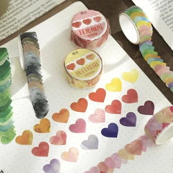 100 Pcs Cute Rainbow Fruit Love Heart Washi Tape Decoration DIY Scrapbooking Sticker Label Diary Album Masking Tapes Stationery