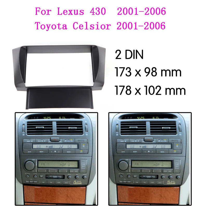 

2 Din автомобильный радиоприемник, DVD-панель, рамка, фотопанель для LEXUS 430, фотоэлемент для TOYOTA 55 см, отделка CD ABS