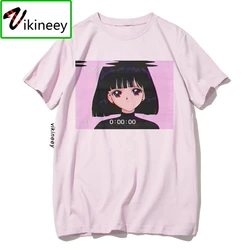 vaporwave T Shirt Fashion Sad Girl Retro Japanese Anime Men tshirt aesthetic Tops t-shirt Tee Shirt Harajuk Camisaswomen