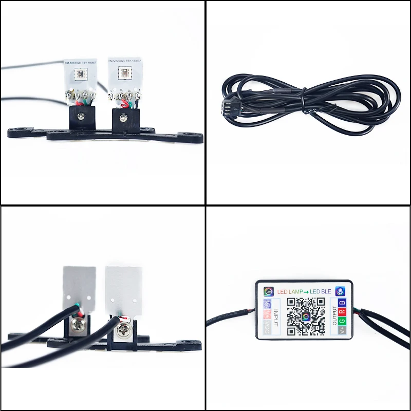 Car Led Devil Eye Demon Evil Eyes DRL LED Bluetooth-compatible APP RGB 2.5 Headlights Motorcycle Mini Projector Lens Accessories