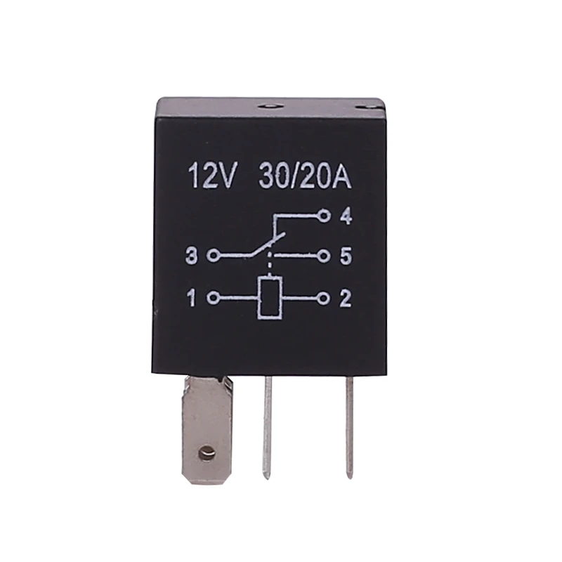 مرحل بنفسجي صغير 30A12V 24 فولت 4pin/5pin مضخة زيت مكيف الهواء مروحة الضباب مصباح مرحل عالمي مرحل السيارة