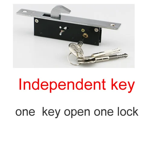 Serrure à crochet pour porte coulissante en alliage d'aluminium, serrure à mortaise furtive pour por