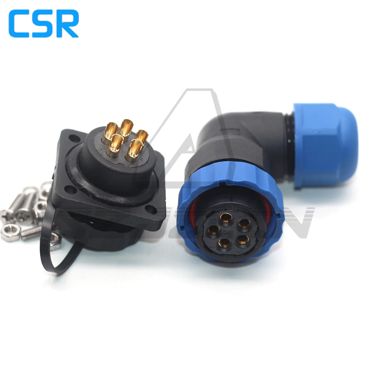 SD20 1 2 3 4 5 6 7 8 9 10 12 14pin Right Angle Waterproof Connector Female Plug And Male Socket IP68 CE SGS ROHS Certification