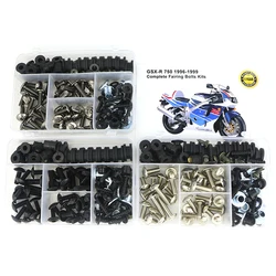 Fit For Suzuki GSXR 750 GSX-R 750 1996 1997 1998 1999 Motorcycle Completed Body Full Fairing Bolts Kits Clips Screws Steel