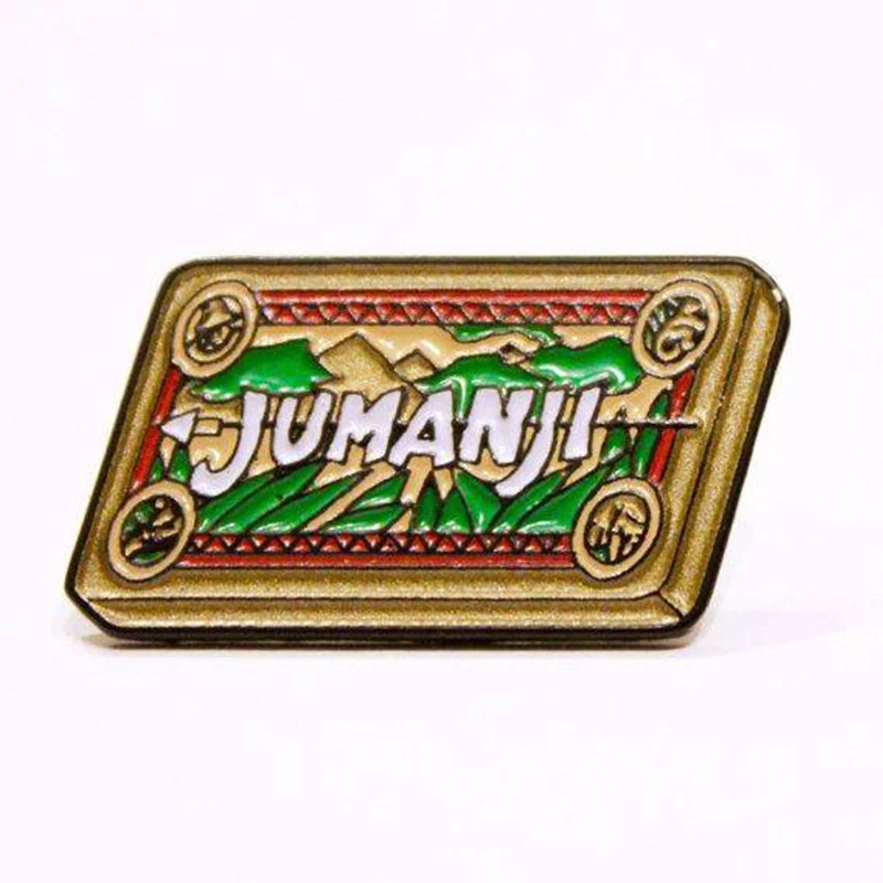 Jumanji enamel pin mysterious chess board games adventure badge sci-fi movie fans gift