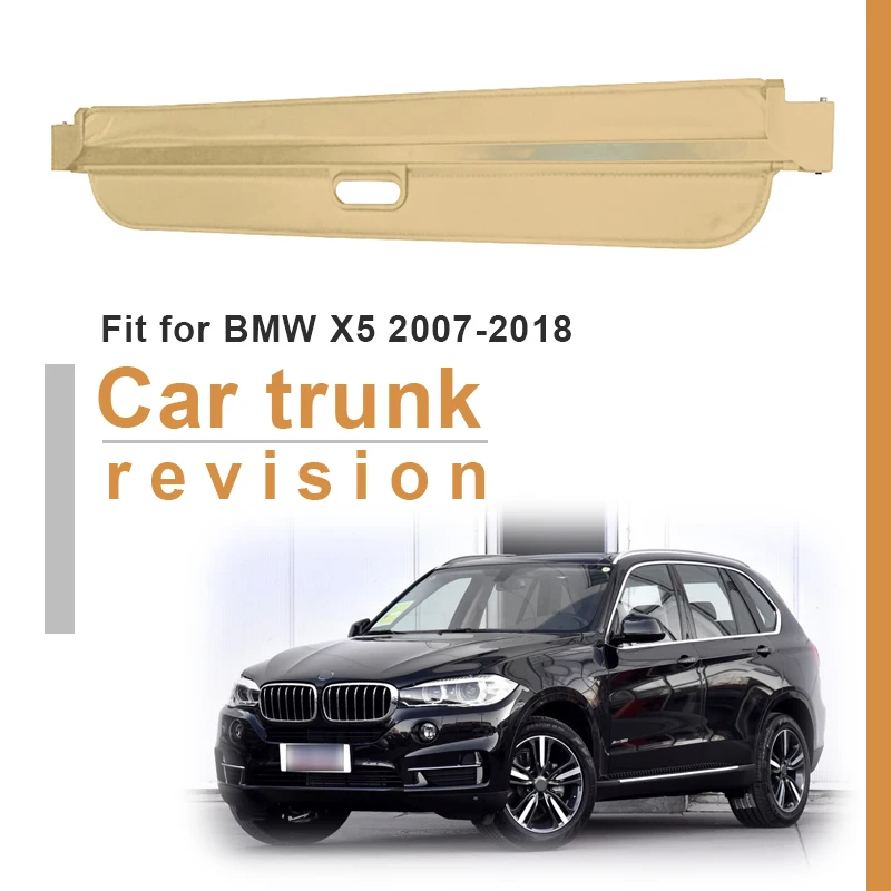 Trunk Parcel Shelf Cover for  BMW E70 X5 F15 2007-2014 2015 2016 2017 2018 Retractable Rear Racks Spacer Curtain Accessories