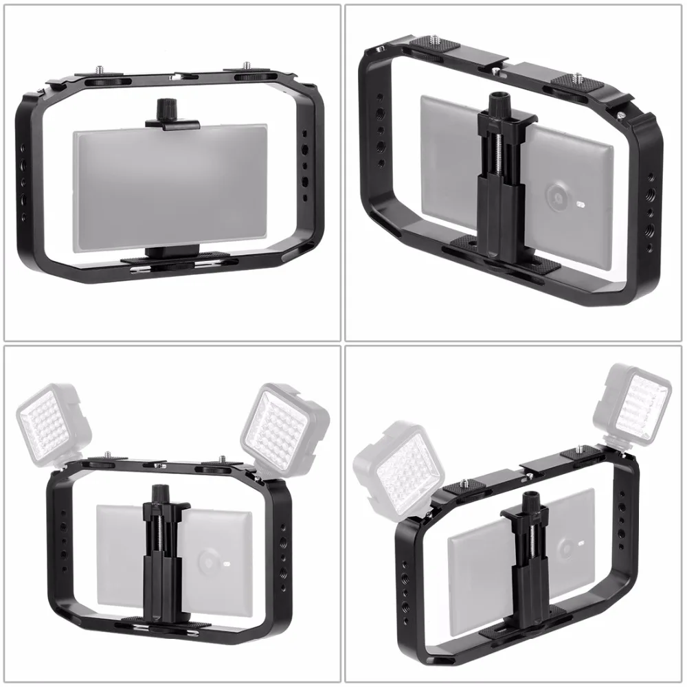 Handheld Griff Stabilisator Living Vlog Kamera Käfig Telefon Video Rig Halterung für Dji Osmo Action/Yi/Eken für Gopro 13 12 Filmemachen – Detail 30