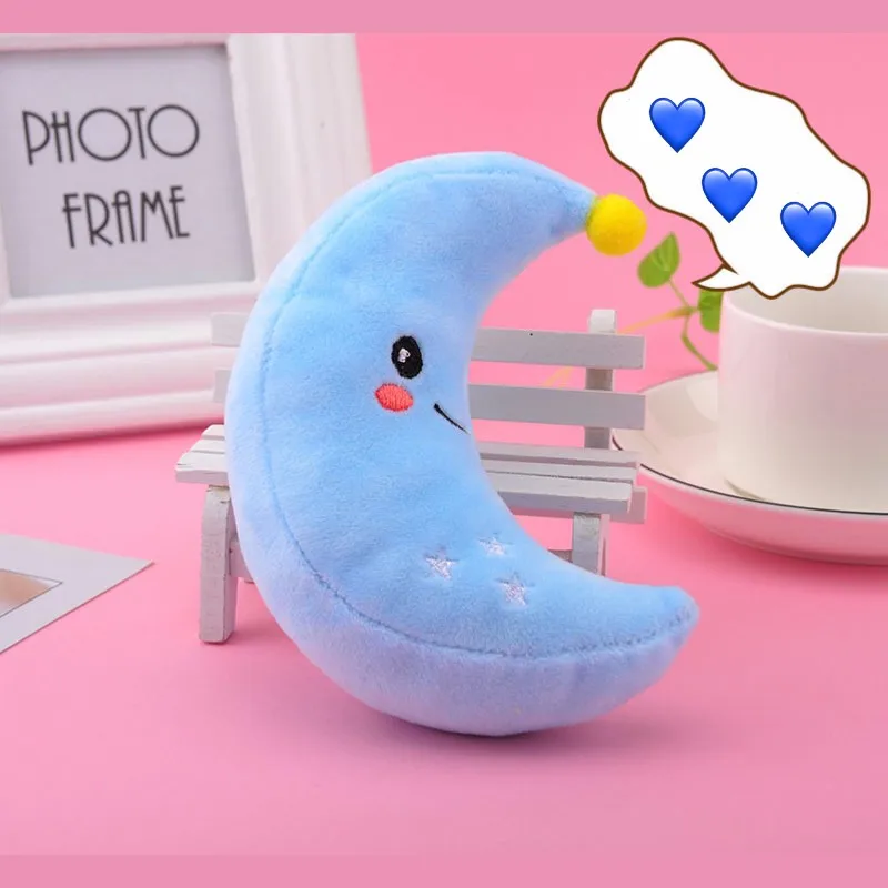 Kawaii 10cm Cute Cartoon Plush Toy Star Moon Sun Doll Lovely Stuffed Beautiful Gift for Kids Baby
