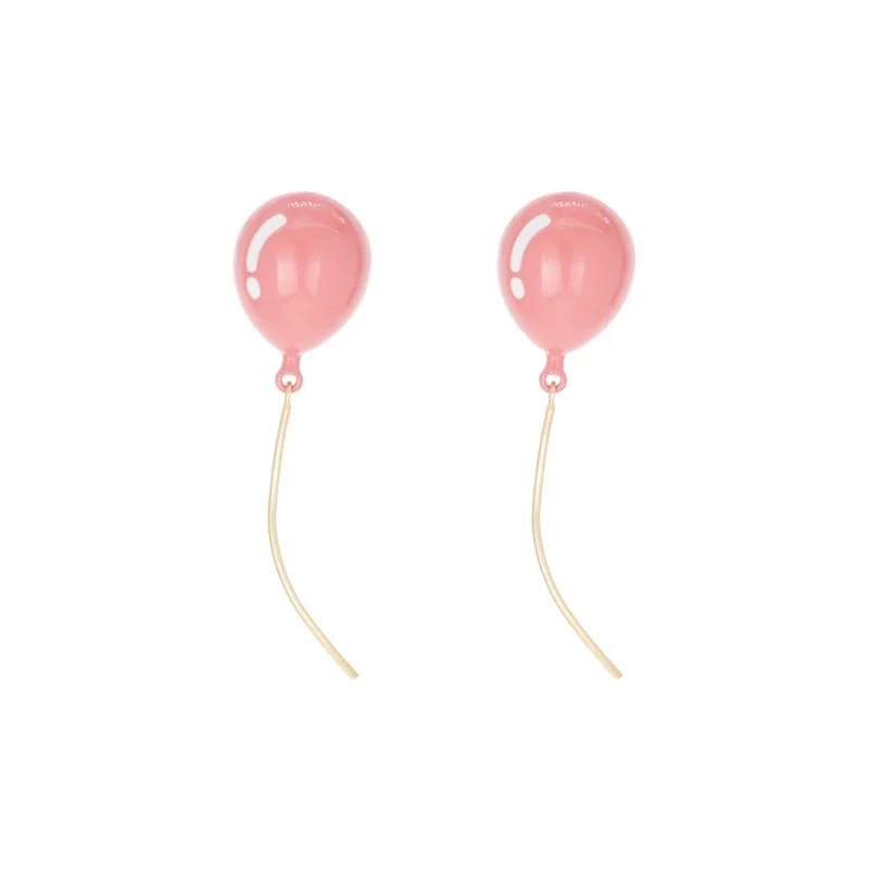 Funny Design Balloon Earrings Long Tassel Drop Earring Women Girl Hip Hop Party Jewelry Sweet Cute Earring Valentine's Day Gifts