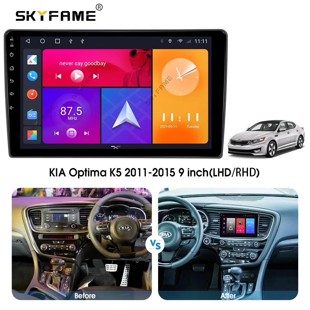 SKYFAME Автомобильная Рамка адаптер для KIA Optima K5 Android Радио Аудио Dask комплект