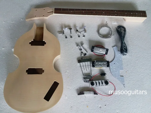 NEW DIY Electric Bass Guitar Kit Violin Bass Build Your Own