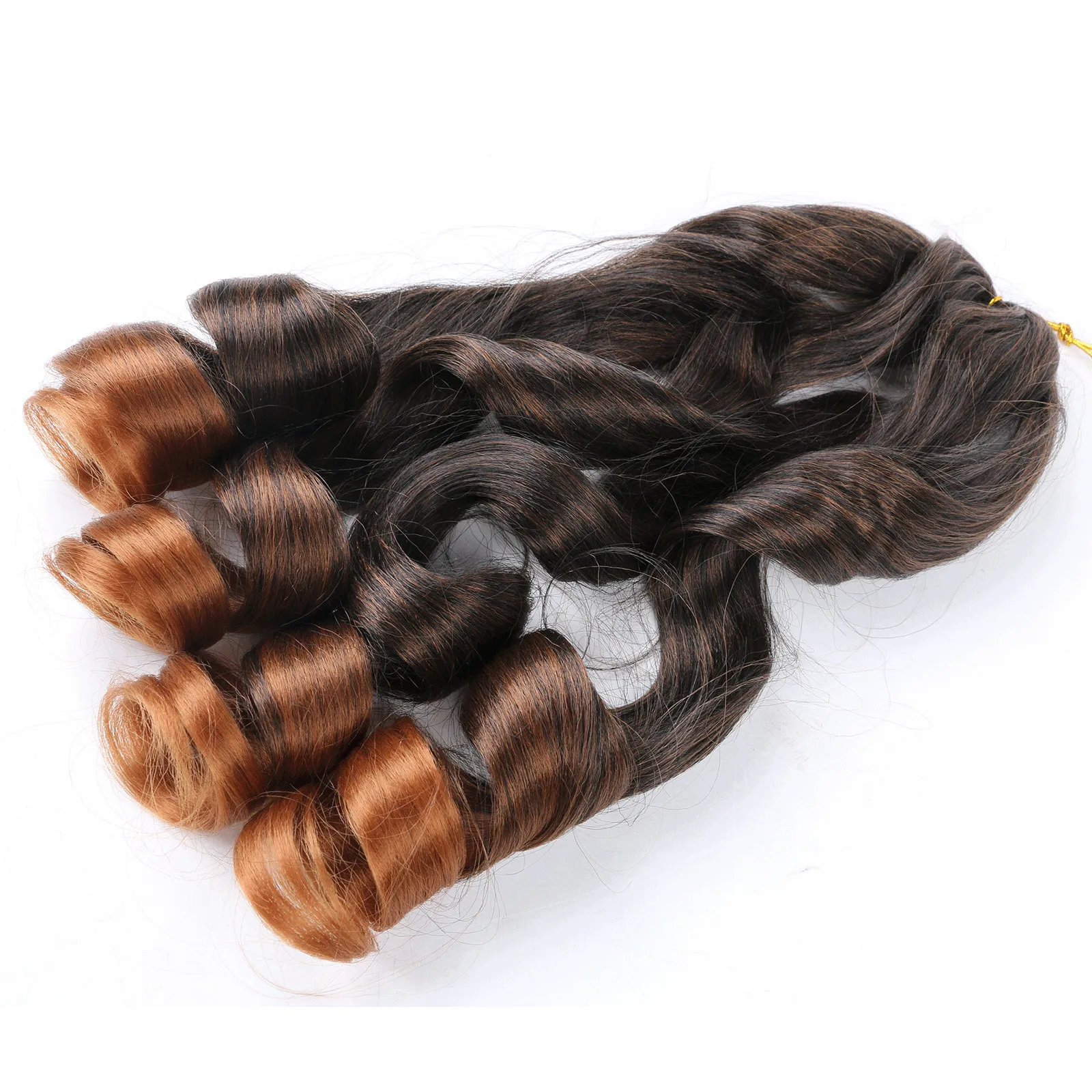 Pre Stretched Bouncy Braiding Hair 22 Inch Loose Wavy Braiding Hair Pre Streched 75/Pack French Curls Synthetic Hair Extensions