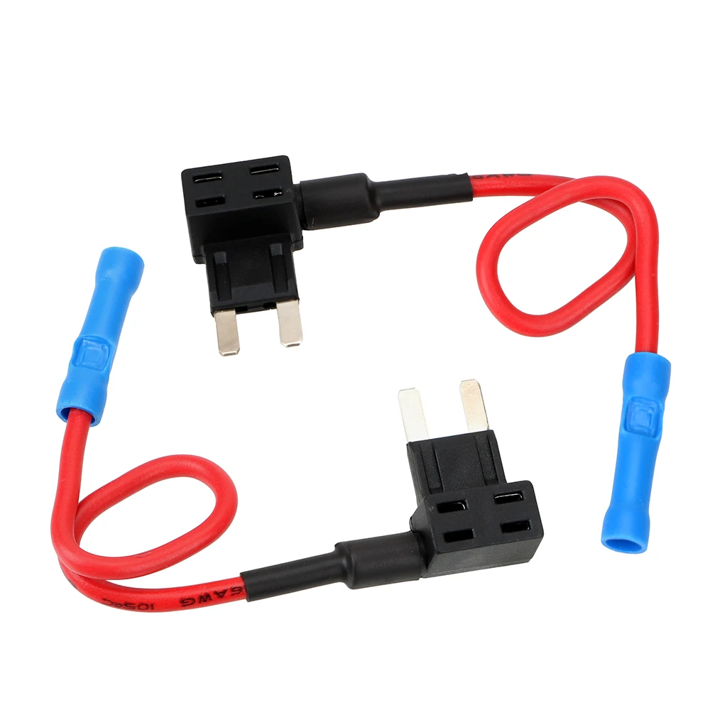 12V 24V Car Fuse Blades Holder Circuit Adapter Protector Splitter ATM APM Tap Micro Connector Truck Automobile Accessories 5pcs