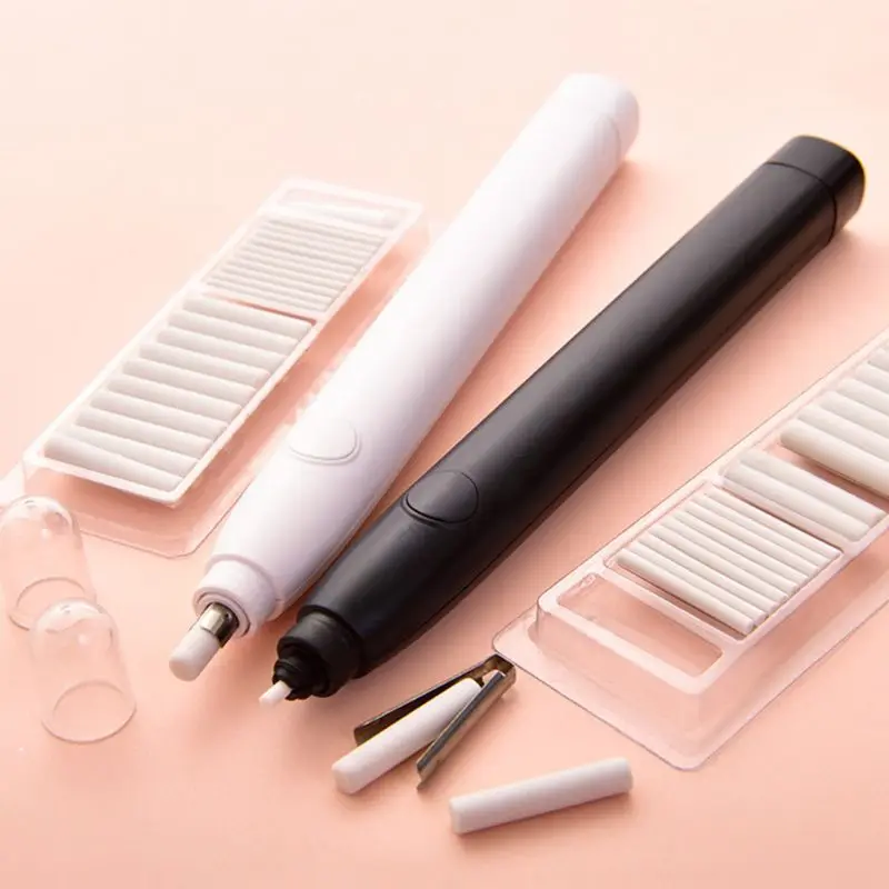 Borracha elétrica kawaii, lápis com 20 peças, para crianças, para pintura, desenho de esboço, material de escritório