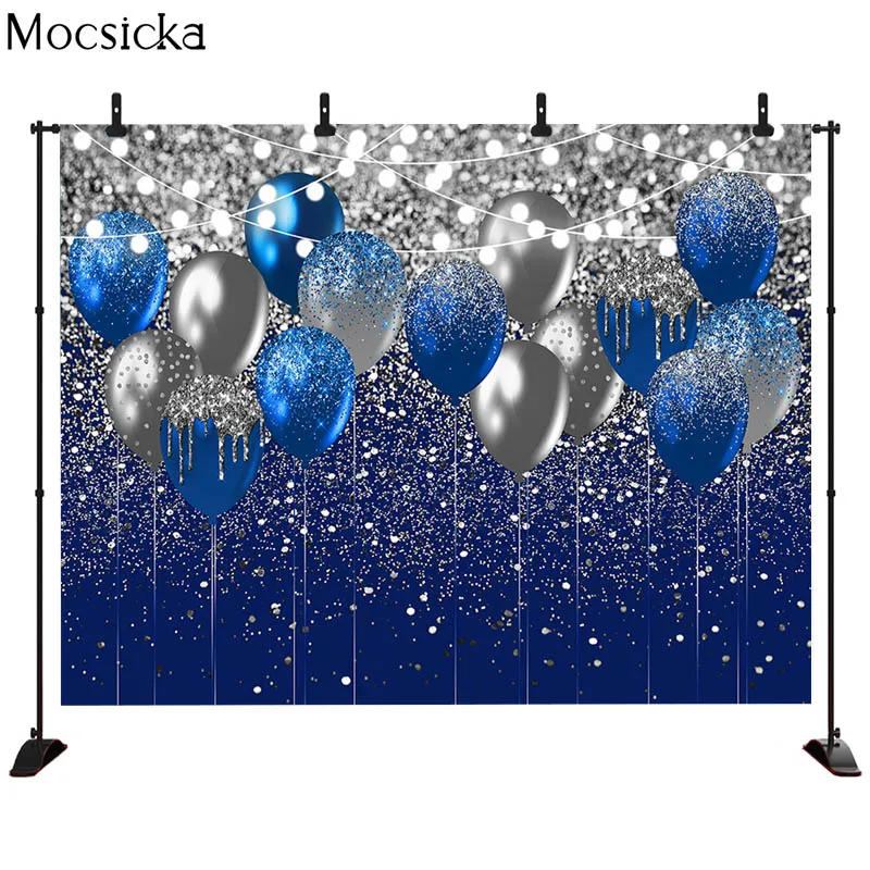 لافتة خلفية لحفلات أعياد الميلاد من MOCSICKA لتزيين الإضاءة على شكل صورة صورة خلفية للأطفال