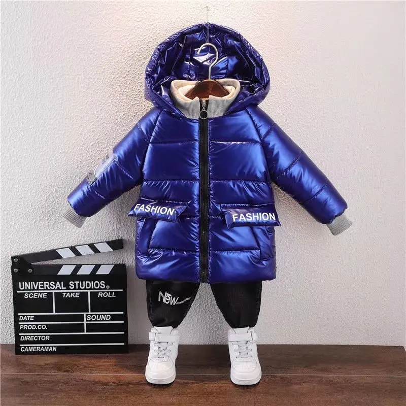 New Children's Down Jacket Winter Hooded Outerwear Boys and Girls Warm Jackets Baby Autumn Winter Colorful Coats Clothes
