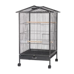 New Large Parrot Bird Cage Play Top Pet Metal Cockatiel Macaw Cockatoo Crate House Bird Supplies use for indoor