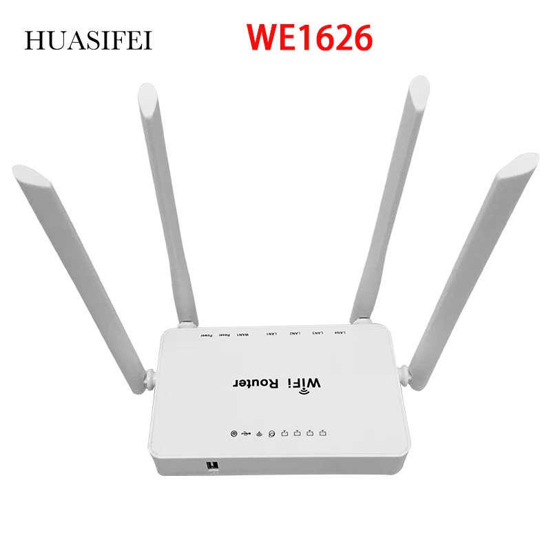 WE1626 Long Range Indoor Wireless Network 12V 1A Plug Router USB Port And External Antennas MT7620N openVPN 300Mbps WiFi Router