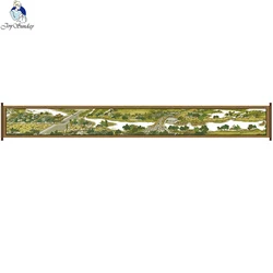 Riverside Scene al Qingming Festival(6) punto croce Set Cinese Classico Immagine 14ct 11ct Tela Ricamo Ricamo DIY Set