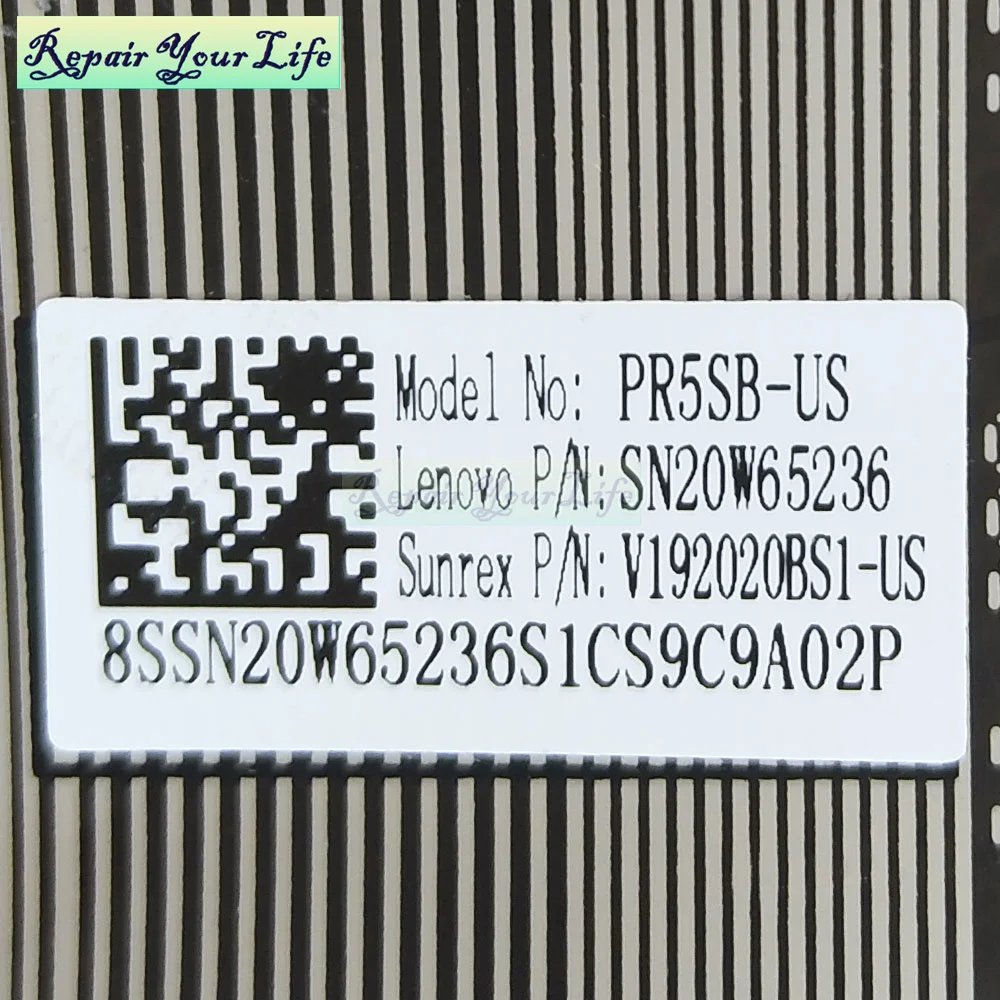 لوحة مفاتيح بإضاءة خلفية لـ Lenovo IdeaPad ، لوحات مفاتيح إنجليزية ، الولايات المتحدة والمملكة المتحدة ، SN20W65236 ، 5-15 ، 5-15iil05 ، 15ITL05 ، 15ARE05 #5