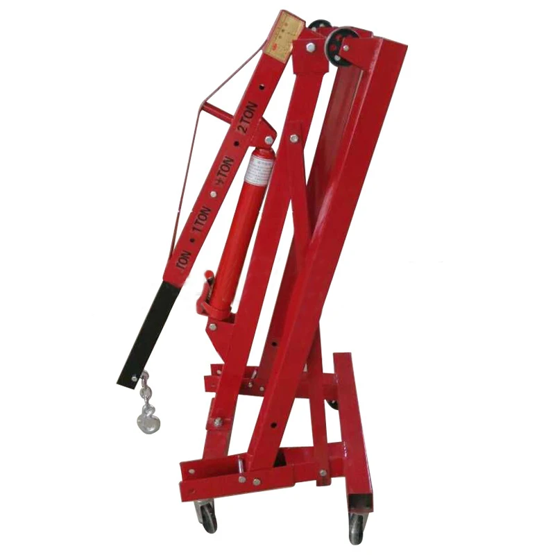 Engine Crane Equipment 2 Tons Fold Manual Movable Engine Parallel Hanger Lifting Machine Auto Repairing Engine Lifting Tools