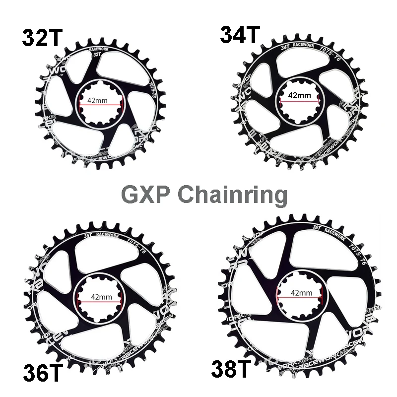 RACEWORK Crankset 170mm 175mm Mountain Bike Crank Set Bicycle Chainring 32T 34T 36T 38T for SRAM XX1 XO1 X1 GX XO X9