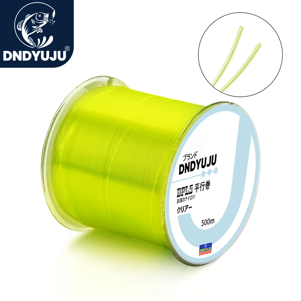 DNDYUJU – ligne de pêche en Nylon, Monofilament, matériel de pêche, Super solide, marque japonaise, 500M