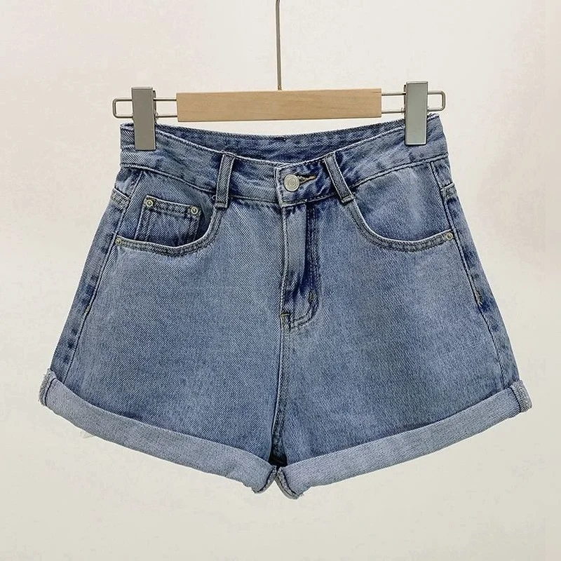 Shorts Women Denim Vintage Summer Basic Simple All-match Hot Sale High Waist Leisure Ulzzang Ladies Streetwear Chic Classic Ins - Image 4