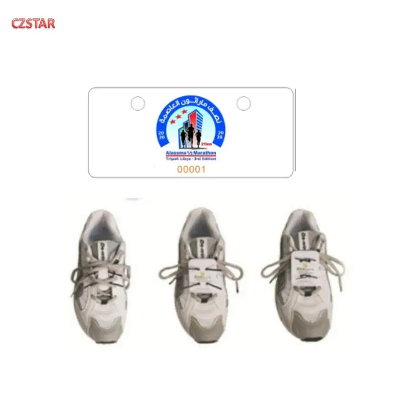 Schoen Tag EPC-Gen2 Uhf Rfid Schoenen Tag Pvc Herbruikbare Waterdicht Voor Marathon Rfid Ras Timing Systeem