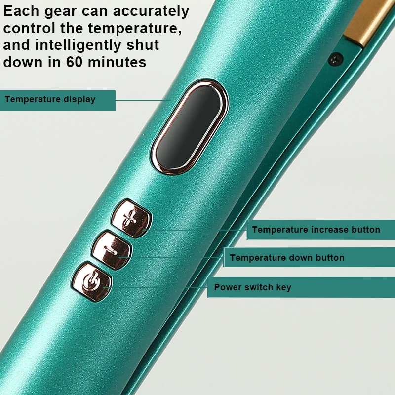 Lisseur de cheveux multifonctionnel 3 en 1, chauffage rapide, plaque chauffante thermique professionnelle en céramique de Tourmaline