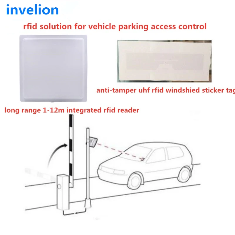 rfid waterproof access control system 1-7meters long range uhf passive antenna reader rs232 Wiegand 26/34 + free epc gen2 card