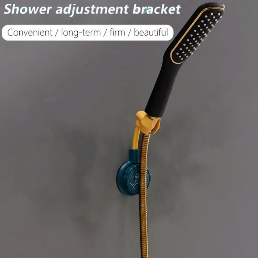 New Adjustable Shower Bracket Punch-free Wall Mounted Shower Bracket Multifunctional Rotatable Shower Head Fixed Base