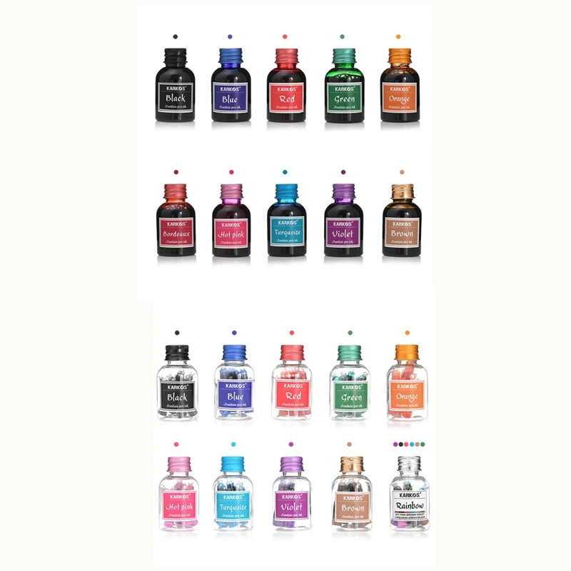 1 Bottle Pure Colorful 30ml Fountain Pen Ink for Refilling Inks Stationery School Office Supplies